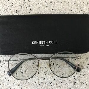 Kenneth Cole New York KC0332 009 Gunmetal Metal Round Eyeglasses Frame 51-18-148